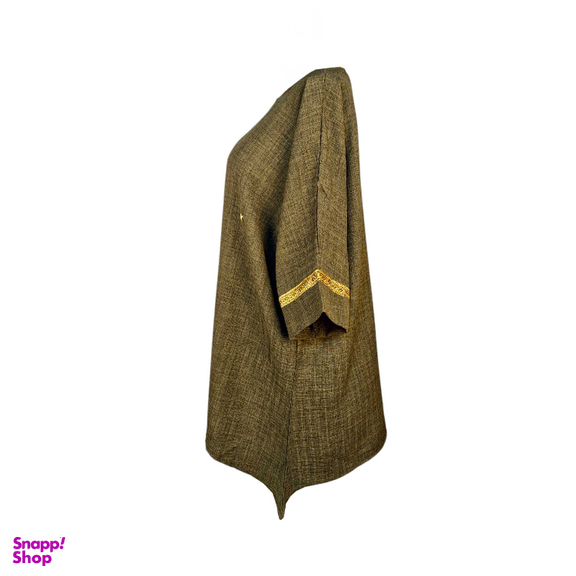 تونیک آستین سه ربع زنانه مدل شانتون کد 912 رنگ سبز زیتونی