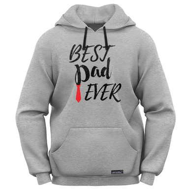 هودی مردانه 27 مدل Best Dad Tie کد MH1764 رنگ طوسی