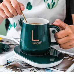 ماگ لاکی مدل Warmer Cup به همراه صفحه گرم کن برقی