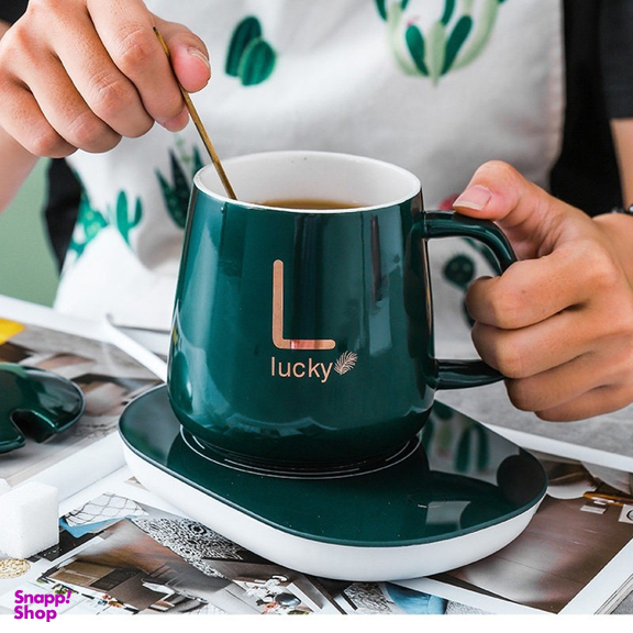 ماگ لاکی مدل Warmer Cup به همراه صفحه گرم کن برقی