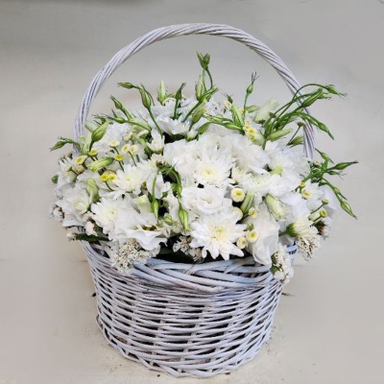 سبد گل طبیعی بهاره کد ۲