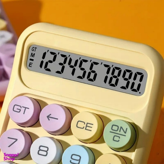 ماشین حساب فانتزی مدل مینیمال طرح رنگی رنگی