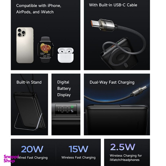 پاوربانک 20 وات مگ سیف مک دودو مدل MC-632 ظرفیت 10000 میلی آمپر ساعت