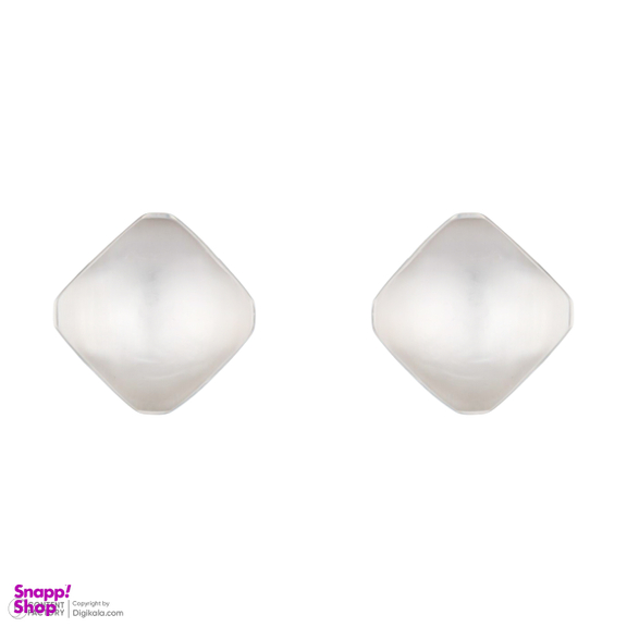 گوشواره نقره زنانه طرح مربع کد E03