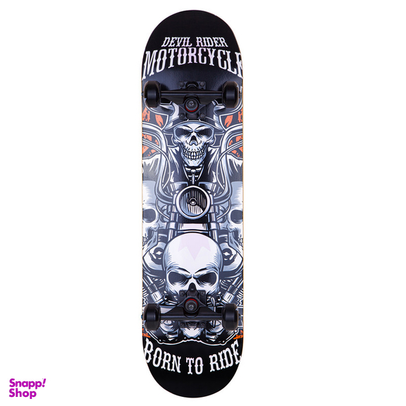 اسکیت بورد مدل چرخ کربنی A01 طرح موتور سوار