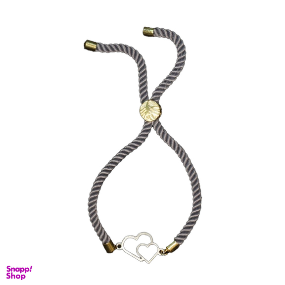دستبند طلا 18 عیار زنانه آمانژ مدل قلب کد D9607