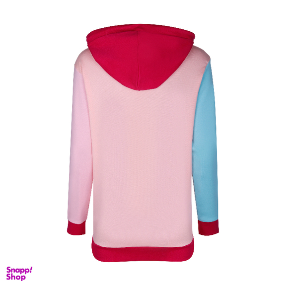 هودی اسپرت لوینت مدل کالرفول کد 6242 رنگ زمینه صورتی