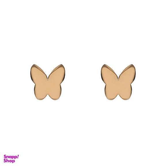 گوشواره طلا 18 عیار زنانه درگونه مدل پروانه کد A