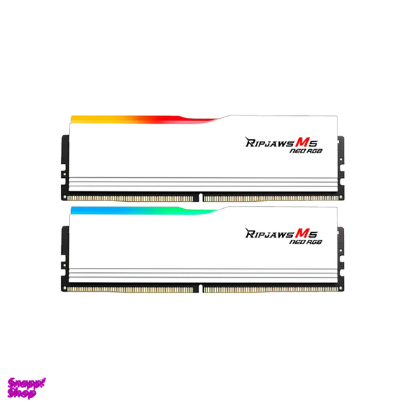 رم دسکتاپ جی اسکیل مدل RIPJAWS M5 NEO RGB DDR5 Dual-Channel 6000MHz CL36 ظرفیت 16 گیگابایت بسته 2 عددی