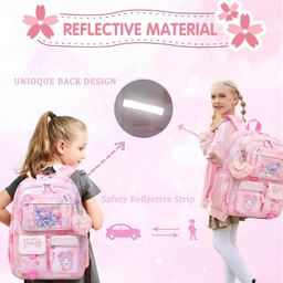 کوله پشتی مدرسه مدل در یخچالی طرح کرومی به همراه آویز کد k4503