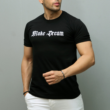 تیشرت آستین کوتاه مردانه سارزی مدل dream_m.e.s رنگ مشکی