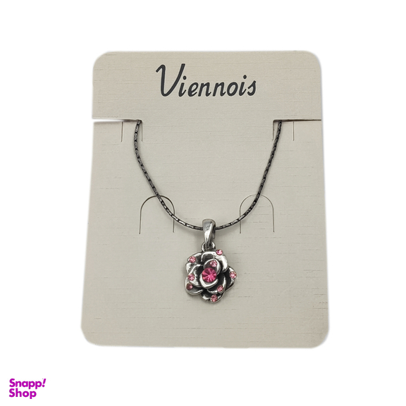 گردنبند زنانه وینویز طرح گل رز کد 2066