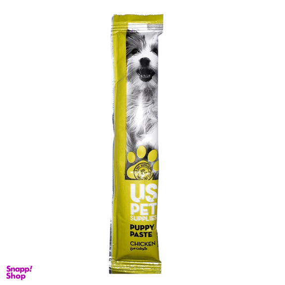 بستنی یو اس پت توله سگ مدل Puppy Paste طعم گوشت مرغ 20 گرمی