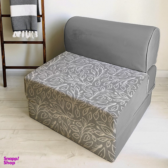 مبل تختخواب شو یک نفره نوپه هوم مدل تشک شو طرح برگ و گل کد M1122