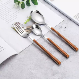 سرویس قاشق و چنگال 33 پارچه جی فی نی مدل D-WOOD