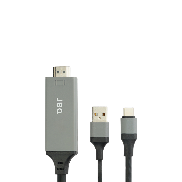 کابل HDMI به USB/Type-C جی بی کیو مدل MHT-T88 طول 1.8 متر
