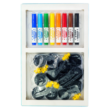 ماژیک رنگ آمیزی اسکول فنس کد 20 به همراه کاردستی بسته 8 عددی