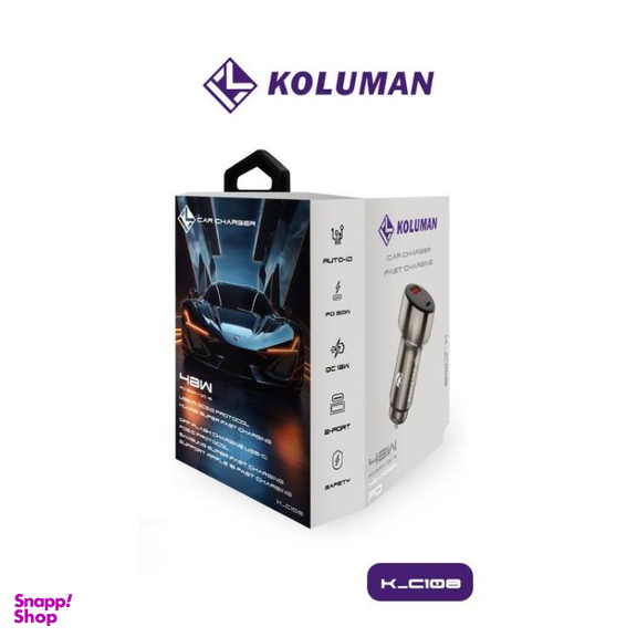 شارژر فندکی موبایل کلومن مدل K-C108 48W