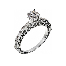 انگشتر طلا 18 عیار زنانه جواهری سون کد 1003