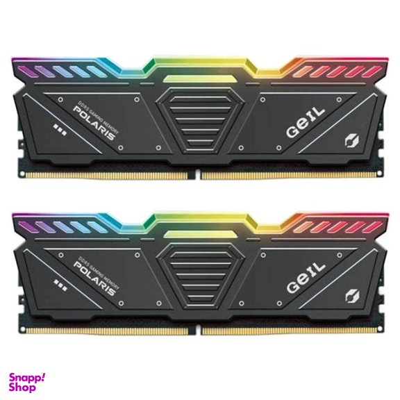 رم دسکتاپ گیل مدل Polaris فرکانس DDR5 5200MHZ ظرفیت 32 گیگابایت بسته 2 عددی