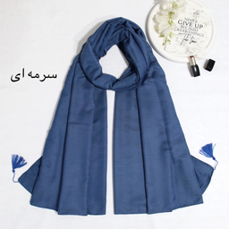 شال زنانه آنالیا مدل نخی ساده منگوله دار کد a-9610