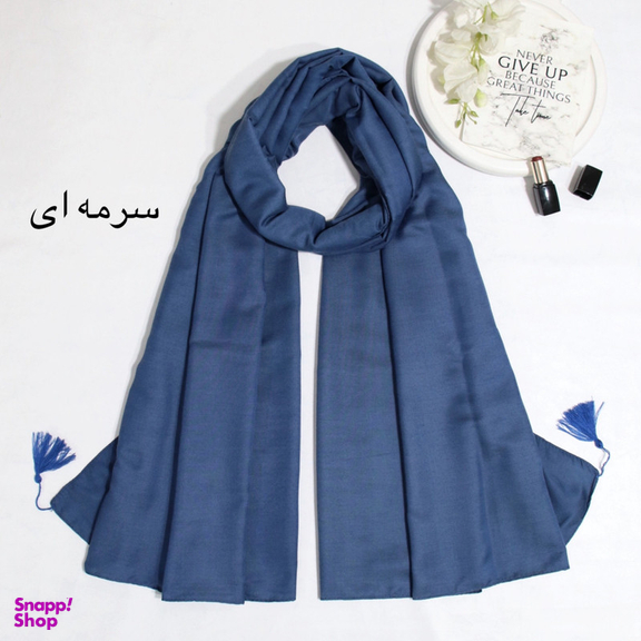 شال زنانه آنالیا مدل نخی ساده منگوله دار کد a-9610