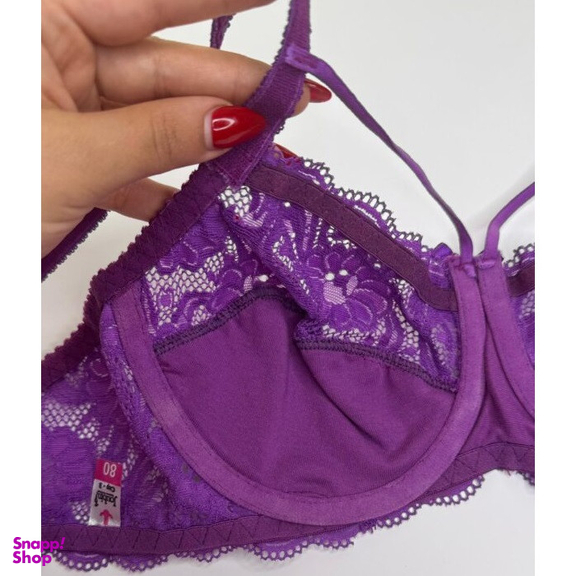 ست شورت و سوتین زنانه ژوبین کد 711 رنگ بنفش