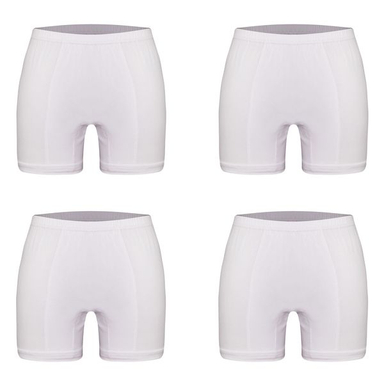 شورت مردانه ماییلدا مدل پادار پنبه ای کد 4702-4 رنگ سفید بسته 4 عددی