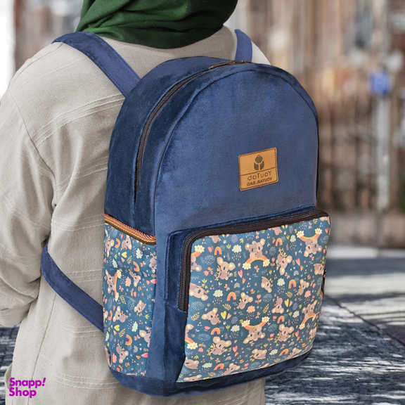 کوله پشتی زنانه یوتاب مدل مخمل K-10