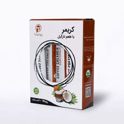 کریمر بدون شکر با طعم نارگیل پپتینا وزن 80 گرم بسته 10 عددی