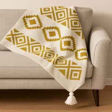 شال مبل طرح ژاکارد سایز 150×200 سانتی‌ متر