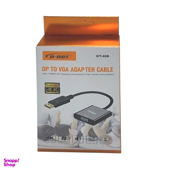 مبدل DISPLAY به VGA دی نت FULL HD 4K مدل DT-408