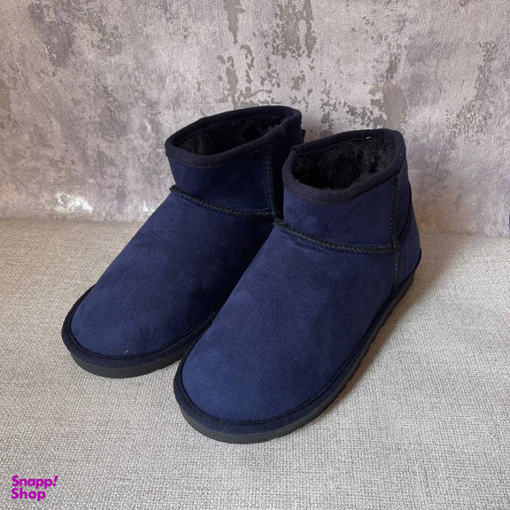 نیم بوت زنانه طرح آگ رنگ سرمه ای