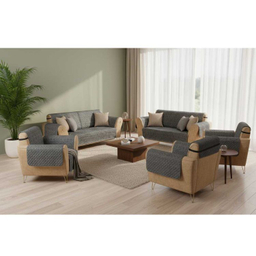 کاور مبلمان 7 نفره چینش مدل 4L مجموعه 4 عددی