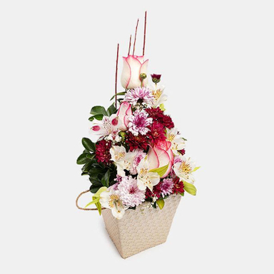باکس گل طبیعی سایز متوسط ابعاد 30×40