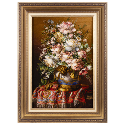 تابلو فرش دستباف سی پرشیا مدل گل در گلدان کد 903617