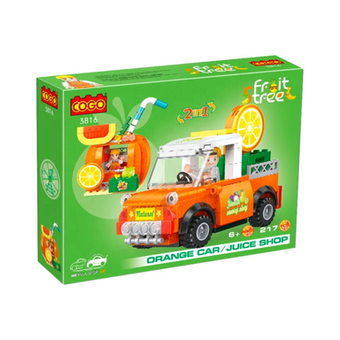 لگو کوگو مدل ماشین عقب کش دو حالته طرح پرتقال کد 3816