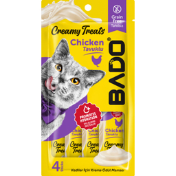 تشویقی گربه بادو مدل بستنی طعم مرغ وزن 60 گرم بسته 4 عددی