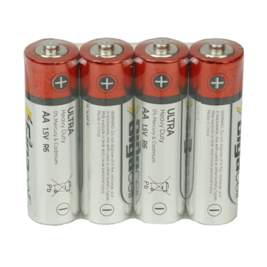 باتری قلمی گیگاسل مدل Ultra Heavy Duty R6 1.5V AA بسته 4 عددی
