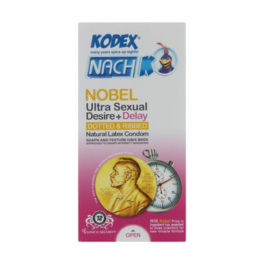 کاندوم ناچ کدکس مدل Nobel بسته 12 عددی