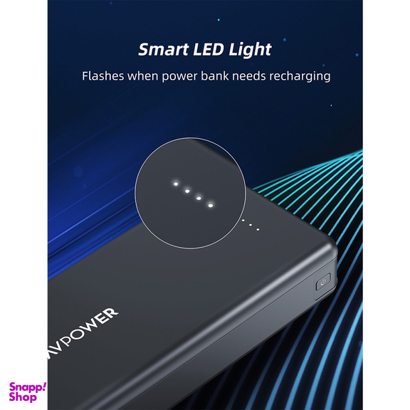 پاوربانک راو پاور مدل RP-PB1216 ظرفیت 20000 میلی آمپر ساعت