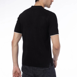 پولوشرت بافت آستین کوتاه مردانه مدل GD-s-17428672 رنگ مشکی
