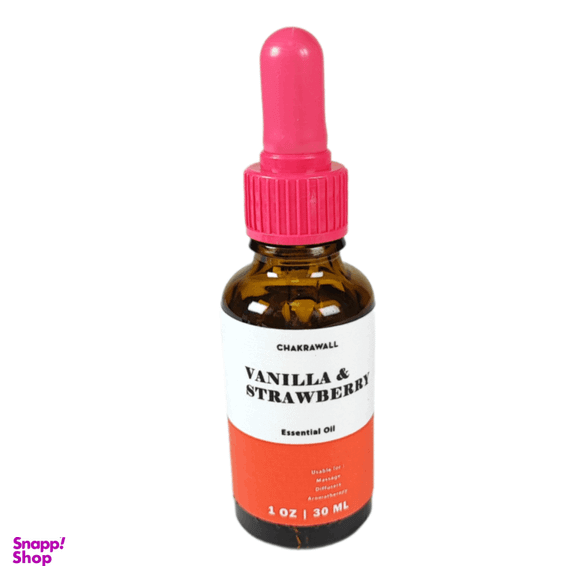 روغن بدن اسنشال اویل رایحه وانیل و توت فرنگی کد 22 حجم 30 میلی لیتر