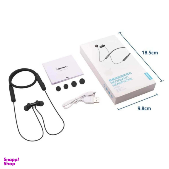 هندزفری بلوتوثی دورگردنی لنوو مدل LENOVO HE05