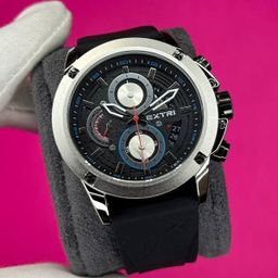 ساعت مچی عقربه ای مردانه اکستری مدل X6065F رنگ مشکی نقره ای