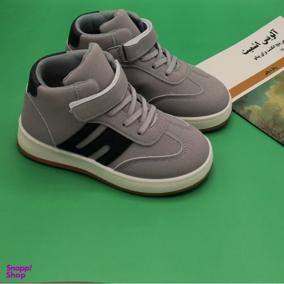 نیم بوت پسرانه مدل RO10210 رنگ طوسی