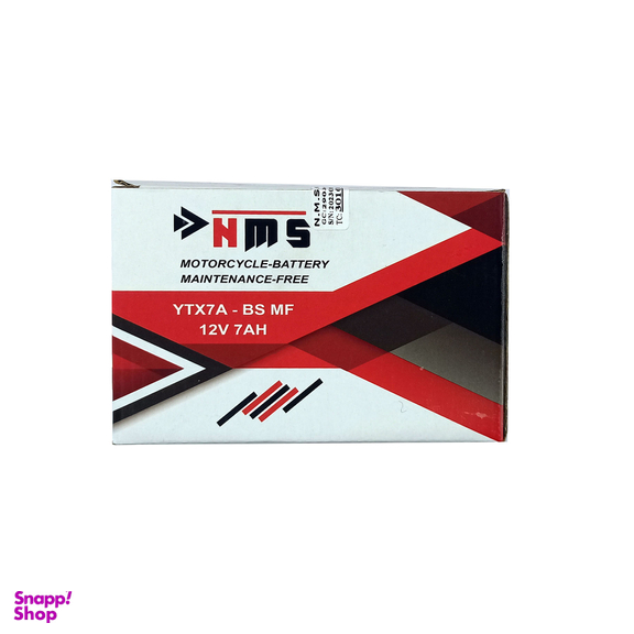 باتری موتور سیکلت متوسط ان ام اس مدل 12V-7AH