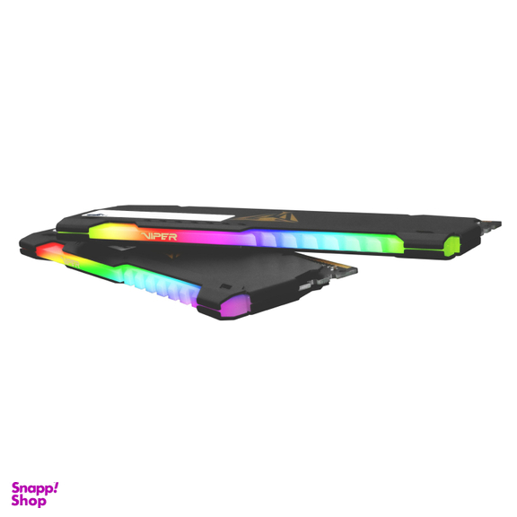 رم کامپیوتر پتریوت مدل Viper Steel RGB DDR4 Dual 3200MHz ظرفیت 16 گیگابایت
