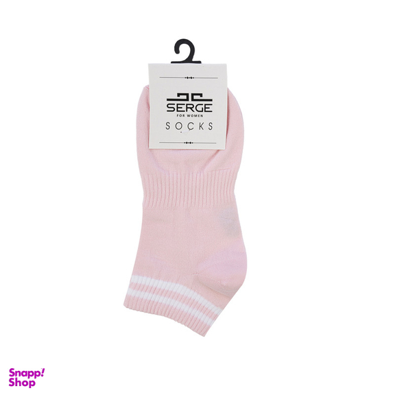 جوراب ساق کوتاه زنانه سرژه مدل 255161 رنگ صورتی
