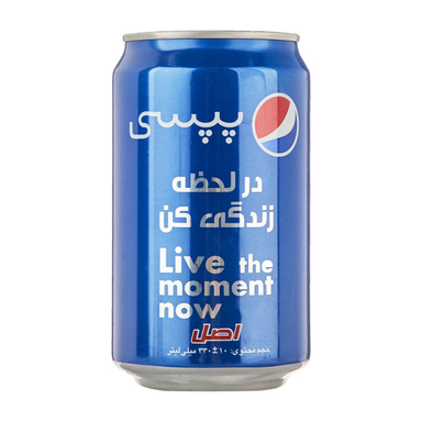 نوشابه گاز دار با طعم کولا پپسی حجم 330 میلی لیتر